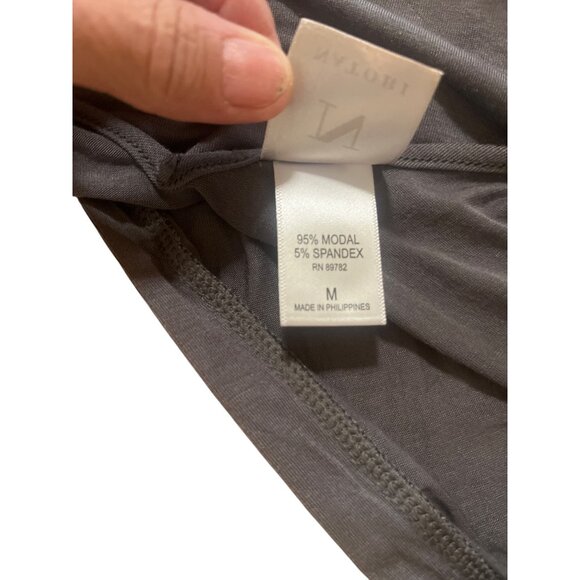 Natori long gray dress sleeping gown loungewear women’s sz M modal blend - Picture 7 of 8